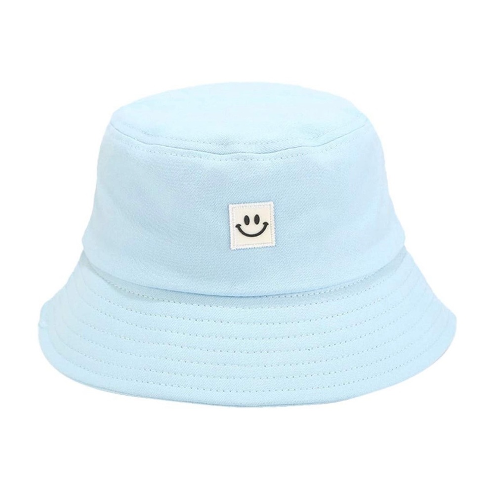 nwot Baby Blue Smiley Face Bucket Hat